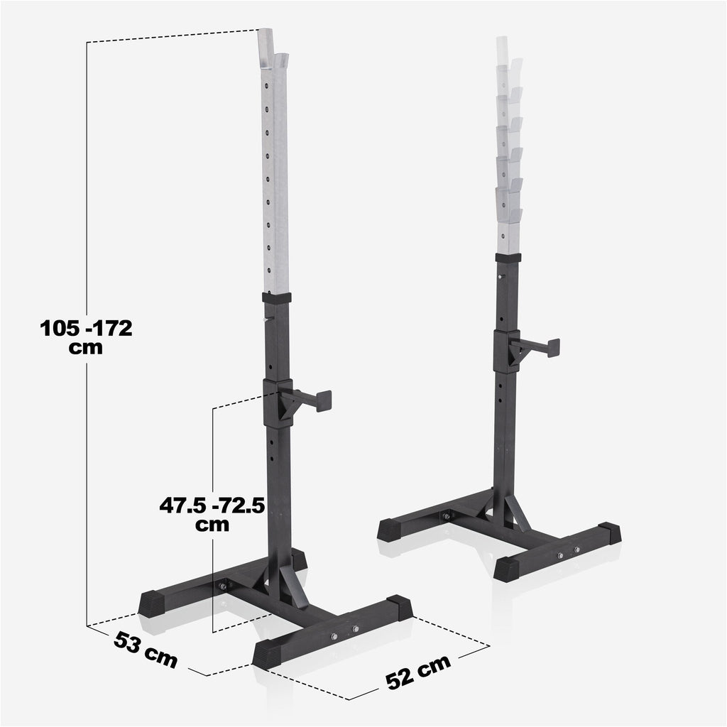 Squat Rack Hantelständer Set inkl. Curlset Kunststoff 35 kg
