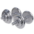 Kurzhantel Set Chrom 30 kg mit Sternverschlüssen